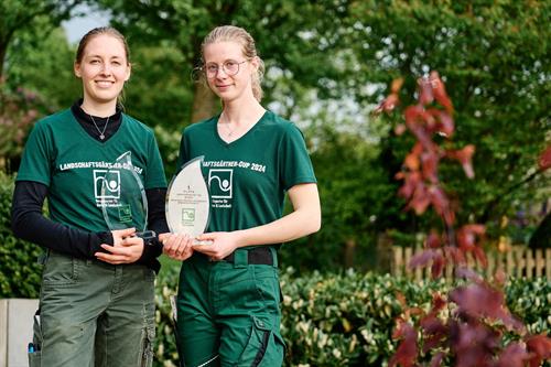 28. Landschaftsgärtner-Cup im Park der Gärten: Sieg für Klara Thöle von Gartenwerk Dukat und Hanna Kanzelmeier von GaLaBau Kreye!